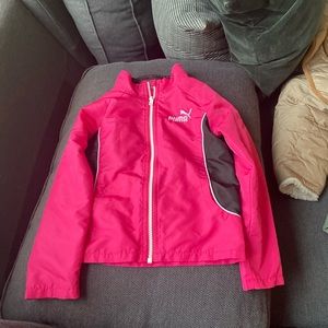 Puma 4T jacket - pink and black, for Spring or sport things